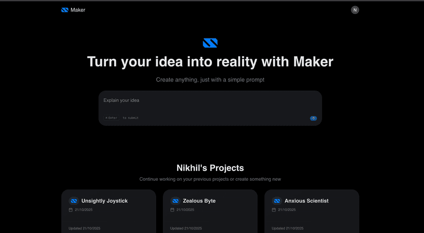 Maker - AI website builder